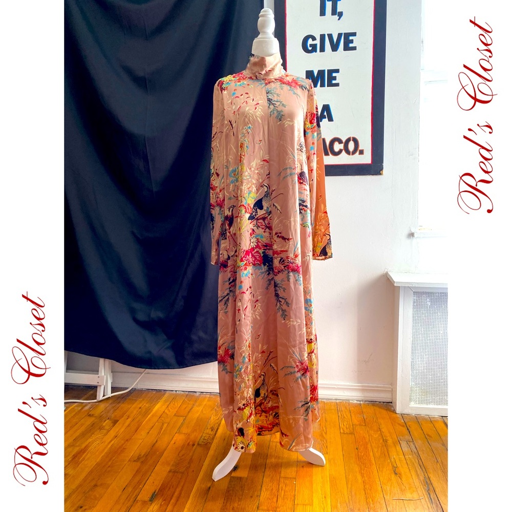 Wilfred Silk Pink Floral Dress